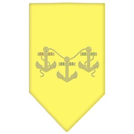 UNCONDITIONAL LOVE Anchors Rhinestone Bandana Yellow Small UN800989